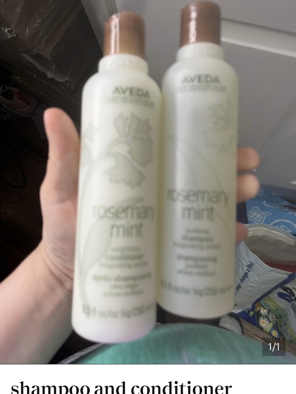 AVEDA Rosemary Mint Bottles Shampoo & Conditioner